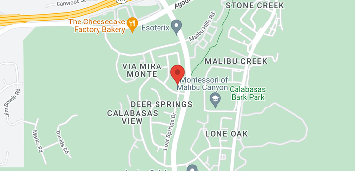 map of 4113 Lost Springs Calabasas, CA 91301
